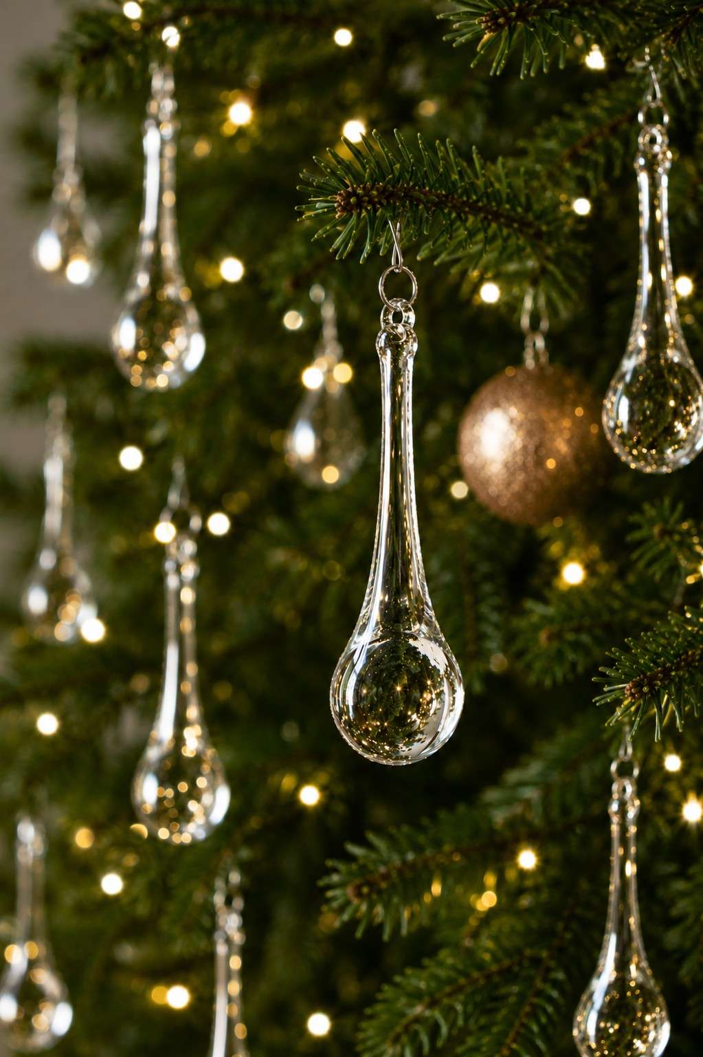 Christmas Hangings Glass Teardrops - Direct Manufacturer India