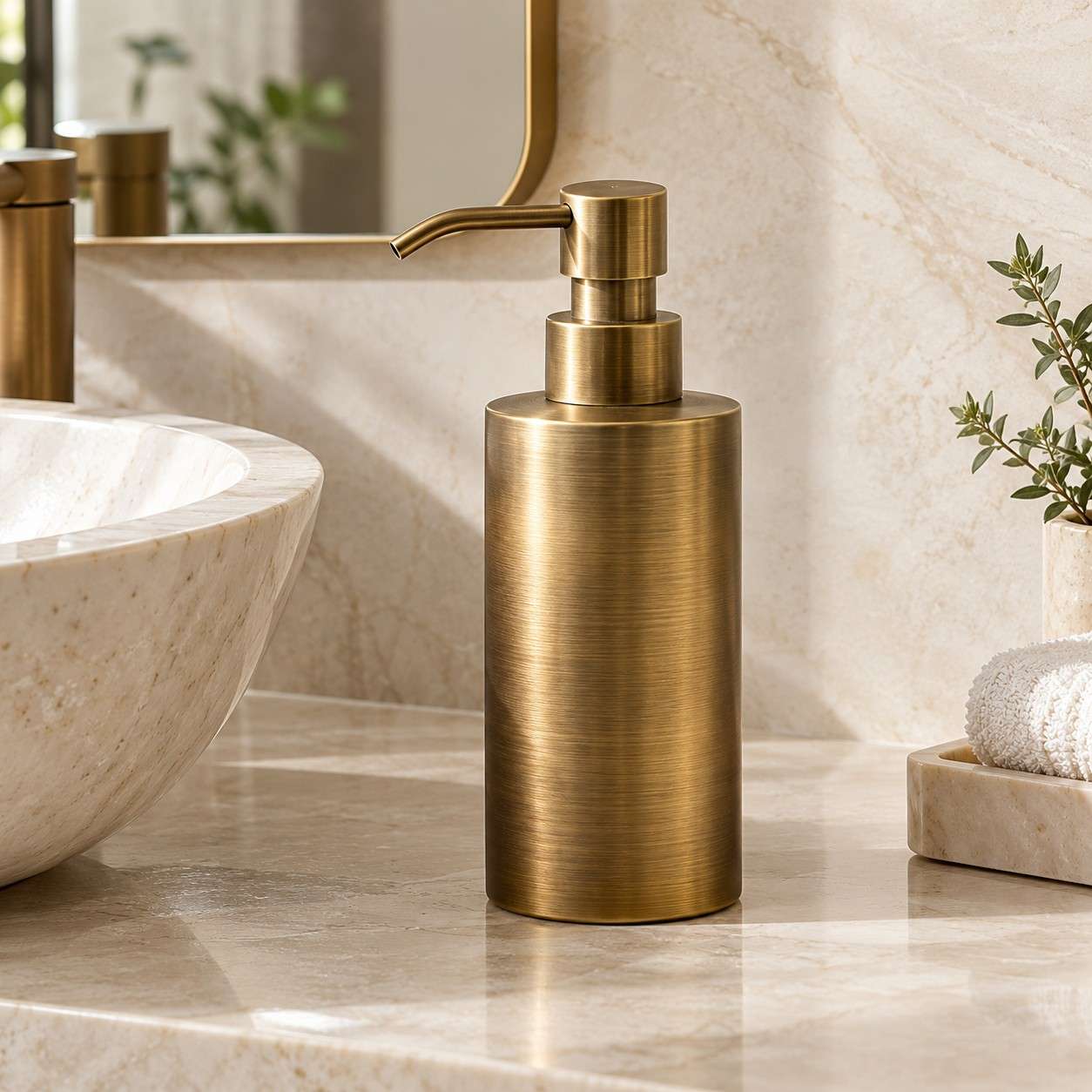 Brass and glass soap dispenser exporter India - Laxmi Handicraft